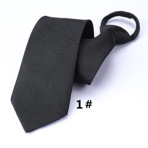 ZIPネクタイ ワンタッチ ファスナー仕様 メンズ ワンタッチネクタイ 簡単 紳士 ストライプ 小紋ビジネス 結婚式 就活 ギフト プレゼント 父の日